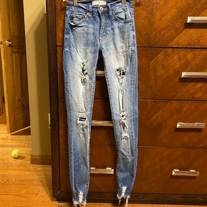 Kancan distressed skinny jeans